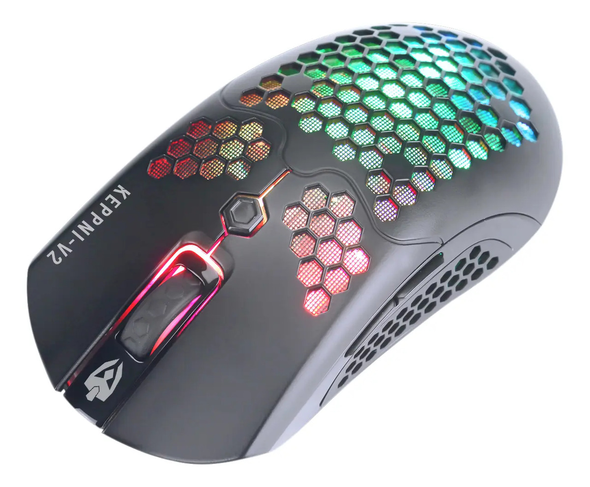 Mouse EG-111 Keppni Pro Evolut Gamer Rgb Pixart 3325 12000dpi Preto - imagem 1