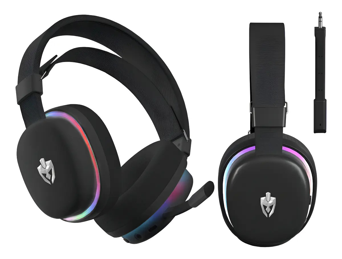 Fone EG-350 Kon Evolut Bluetooth Rgb Recarregável Cor Preto Preto - imagem 1