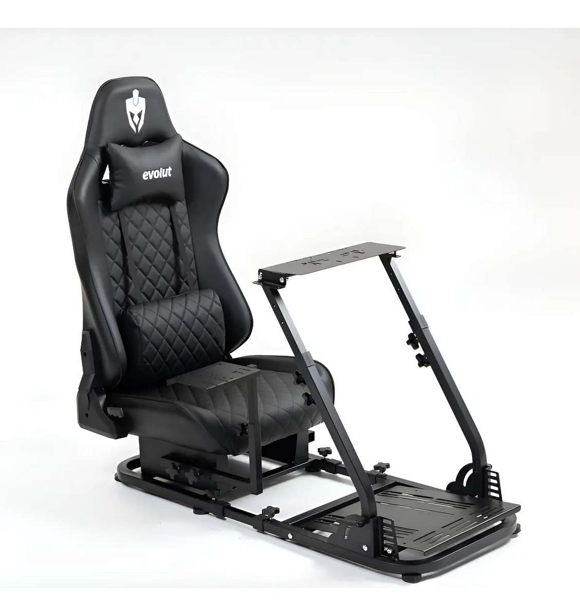 Simulador Cockpit EGC-100 Laguna Evolut Suporte Volante Em Aço - imagem 1